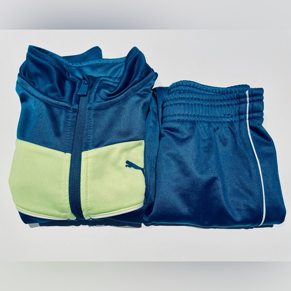 NWOT Puma boy blue track set ( jacket and pants ) 3T - Picture 5 of 8